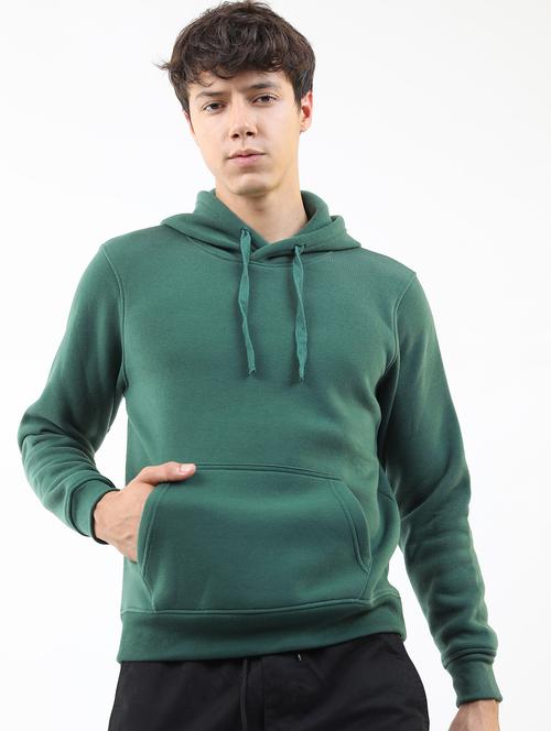 men plain hooded long sleeve sweatshirt - 21596467 - Standard Image - 0