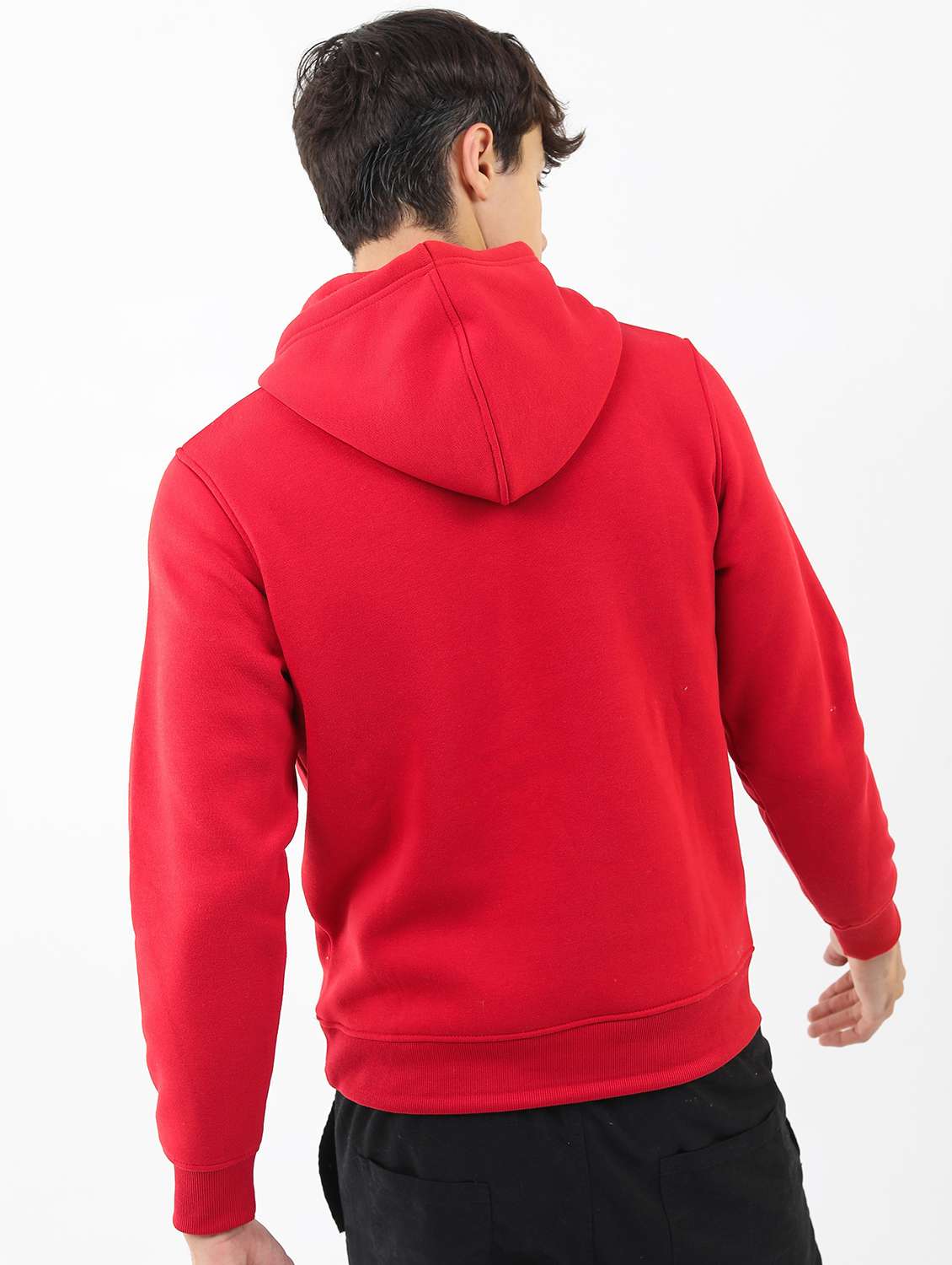 men plain hooded long sleeve sweatshirt - 21596470 -  Standard Image - 2
