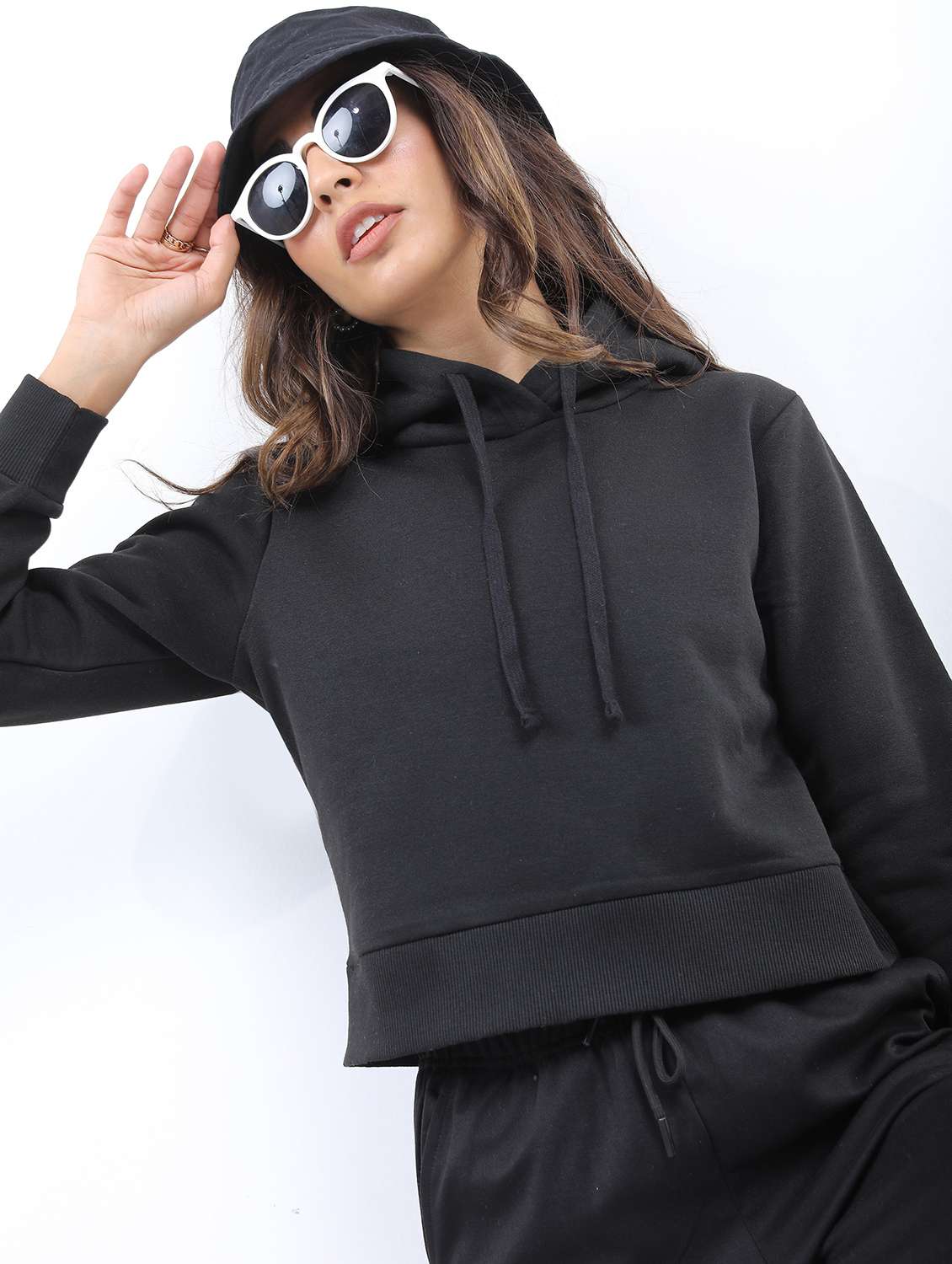 women long sleeve plain sweatshirt