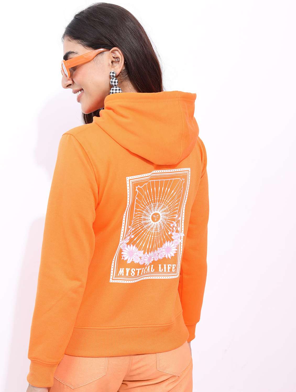 women front & back print long sleeve sweatshirt - 21596562 -  Standard Image - 2