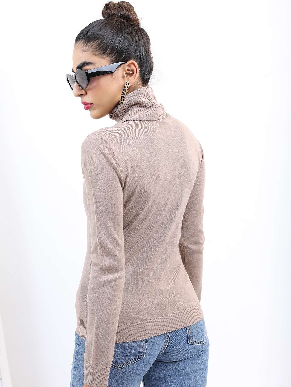women long sleeve solid pullover - 21596633 -  Standard Image - 2