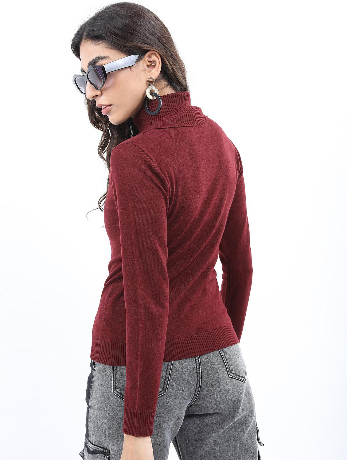 women long sleeve solid pullover - 21596635 - Standard Image - 2