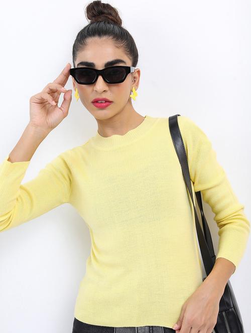 women long sleeve solid pullover - 21596658 -  Standard Image - 0