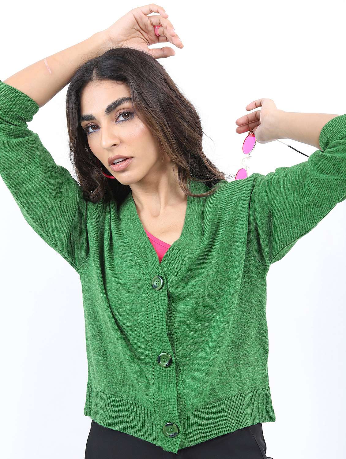 women long sleeve self-designed cardigan