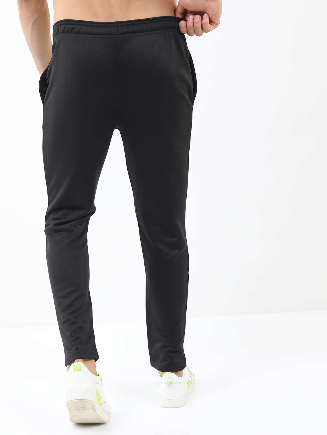 men solid regular fit track pant - 21596677 -  Standard Image - 2