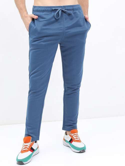 men solid regular fit track pant - 21596680 - Standard Image - 0