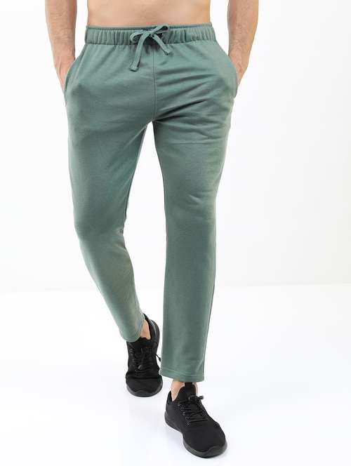 men solid regular fit track pant - 21596696 - Standard Image - 0