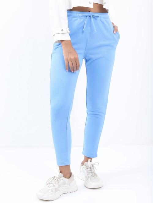 women mid-rise solid track pant - 21596703 - Standard Image - 0