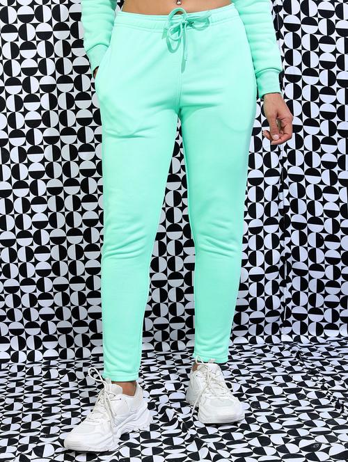women mid-rise solid track pant - 21596706 - Standard Image - 0