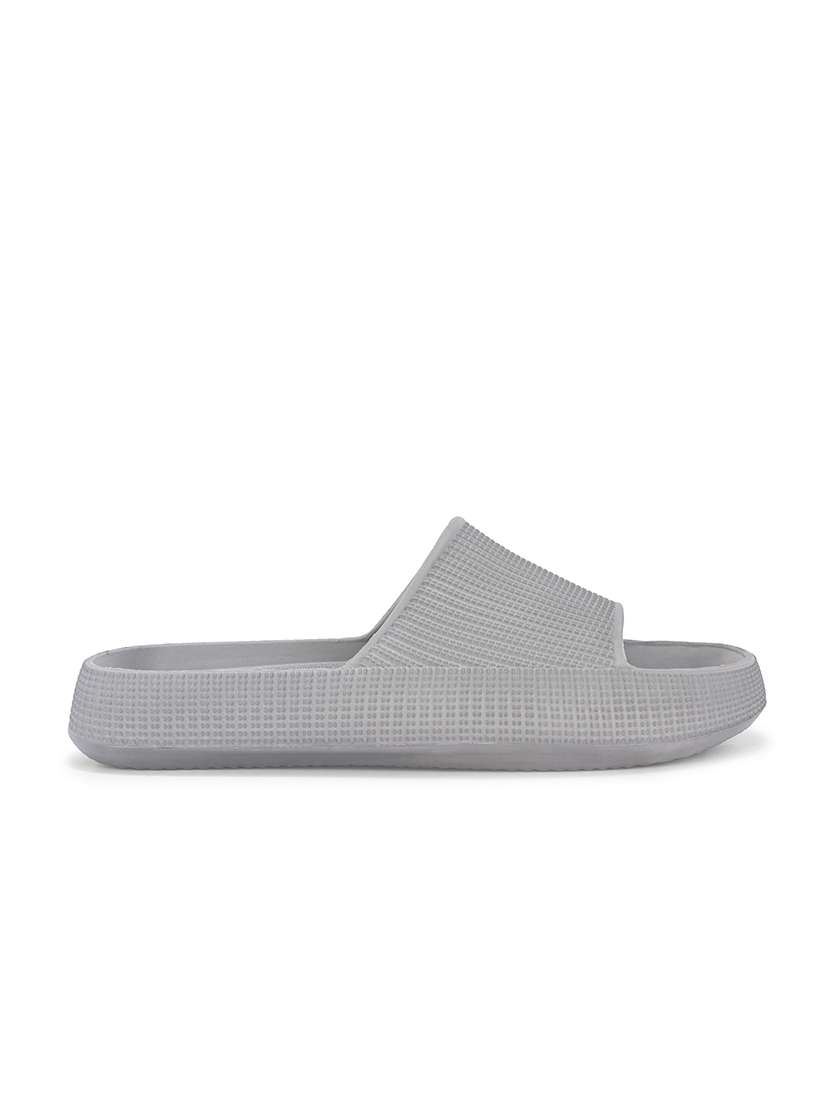 men grey slider flip flop - 21596738 -  Standard Image - 2