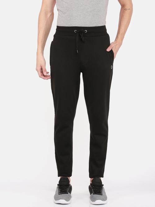 men mid rise solid ankle length track pant - 21596771 - Standard Image - 0