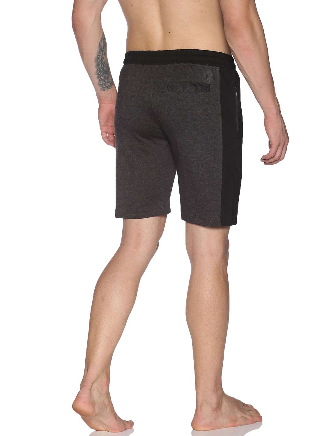 men mid rise side taped shorts - 21596812 -  Standard Image - 2