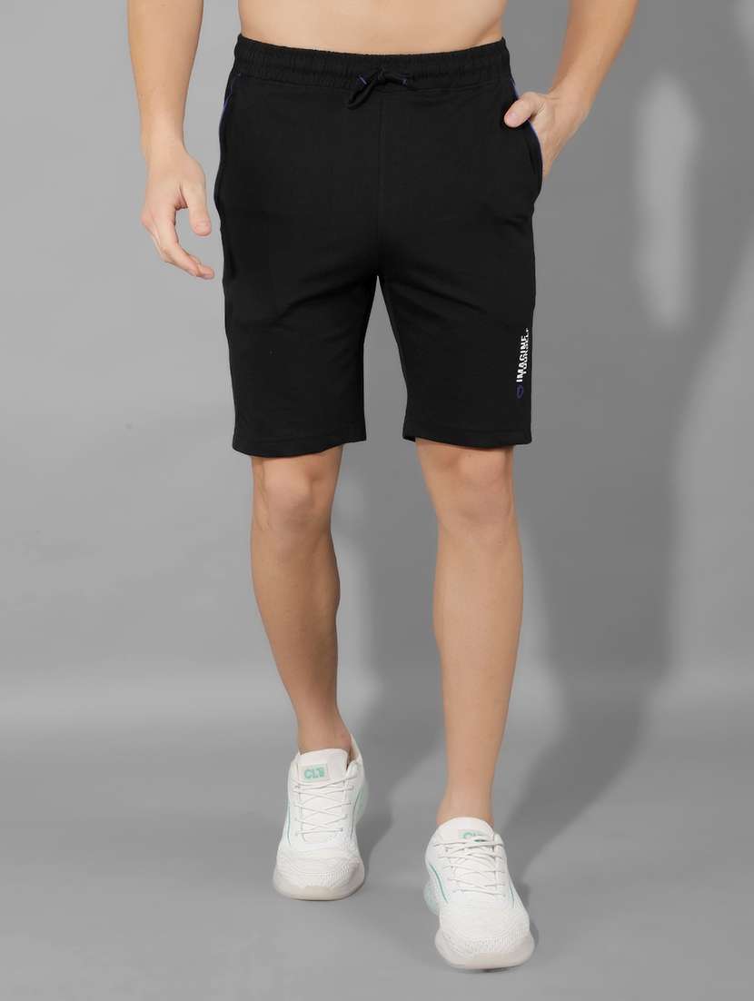 men solid bermuda shorts