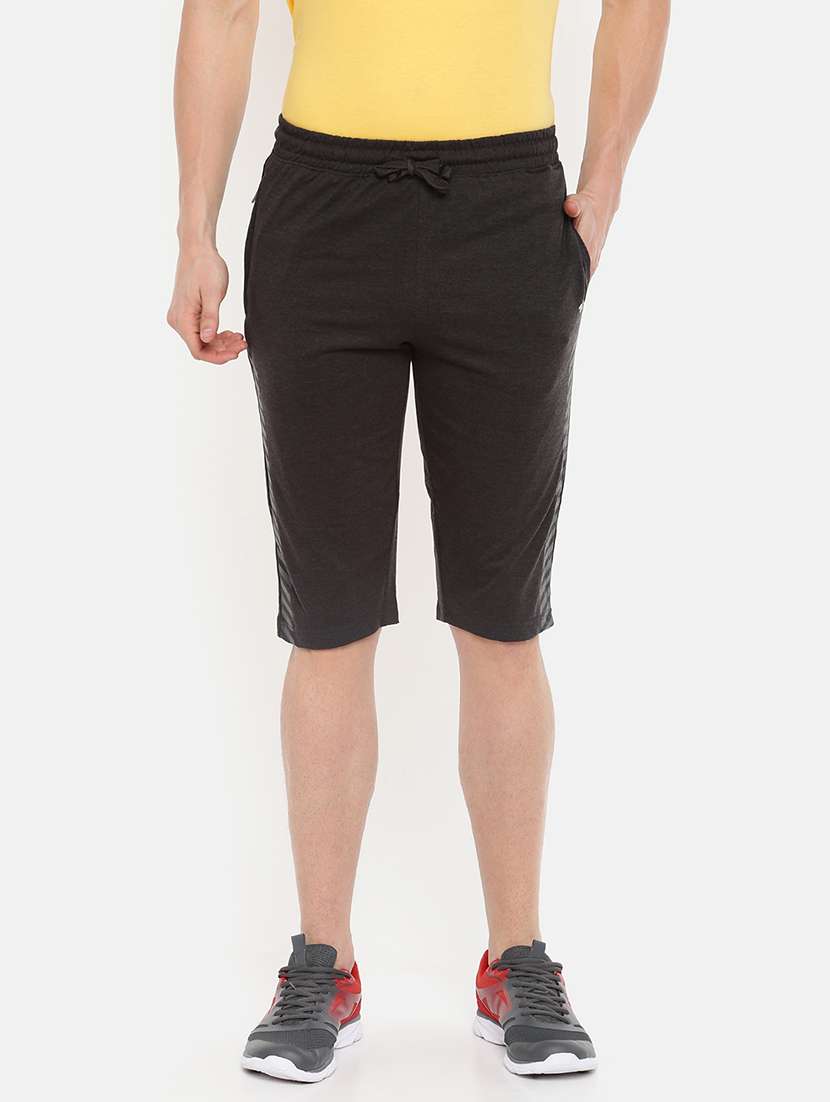 men mid rise solid three - fourth