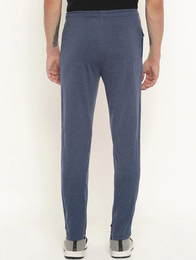 men solid mid rise regular fit track pant - 21596960 - Standard Image - 2