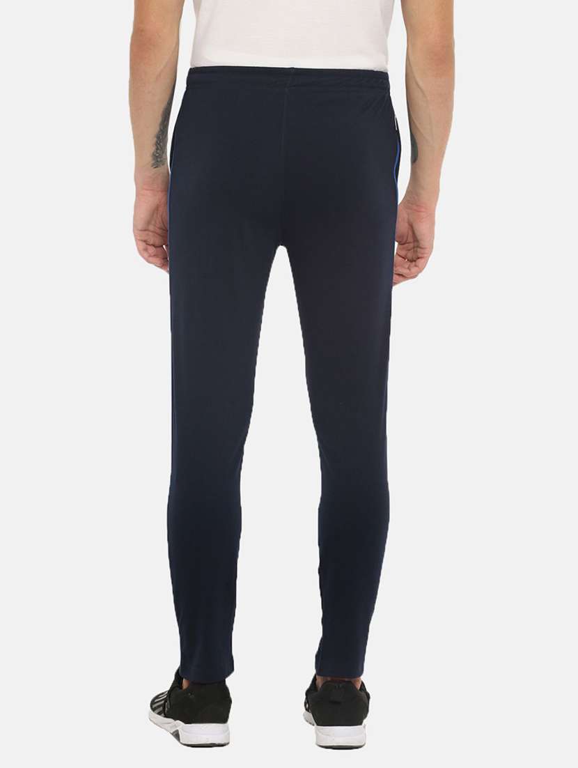men solid regular fit full length track pant - 21596962 -  Standard Image - 2
