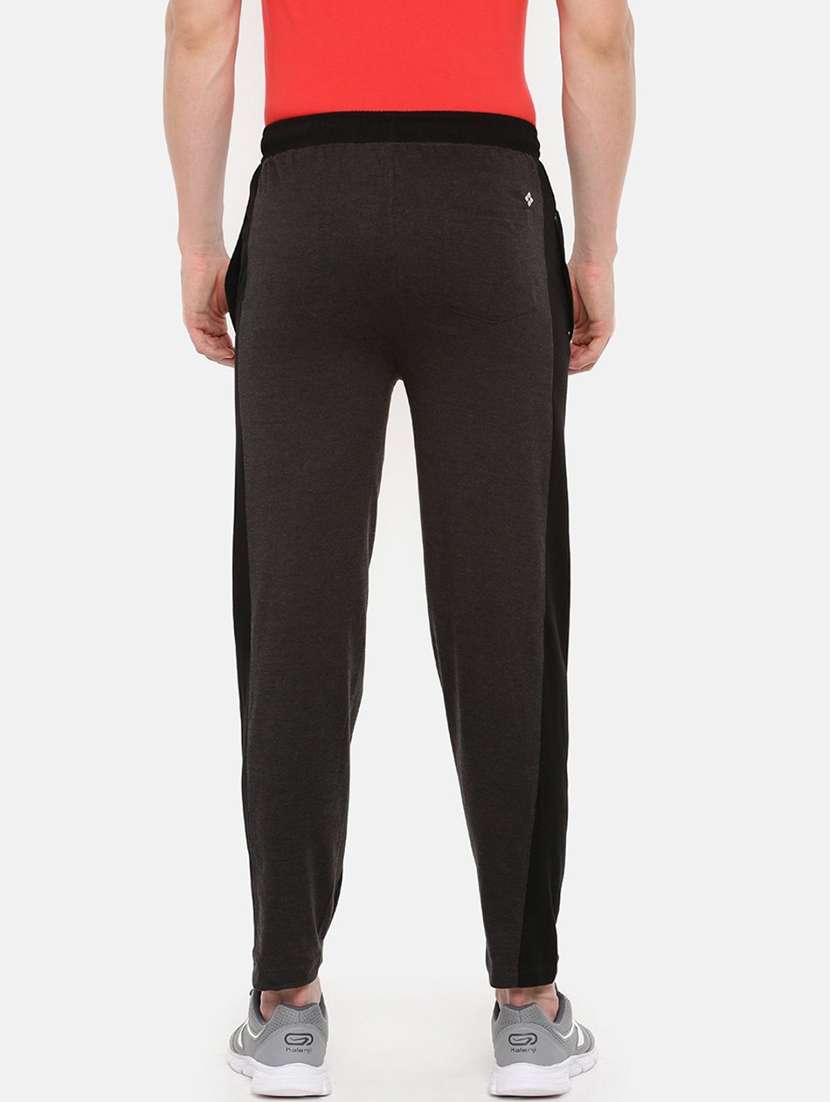 men side taped regular fit full length track pant - 21597011 -  Standard Image - 2