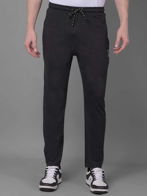 men solid full length track pant - 21597019 -  Standard Image - 0