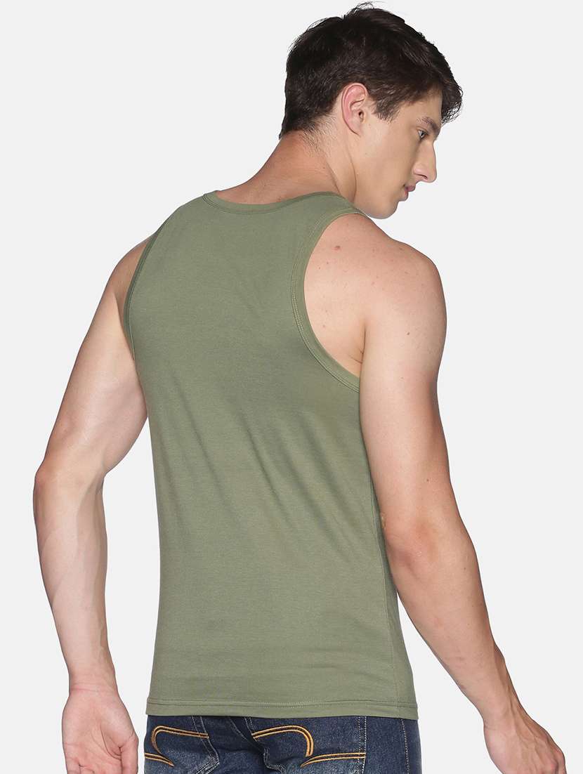 men front print cotton vest - 21597372 -  Standard Image - 2