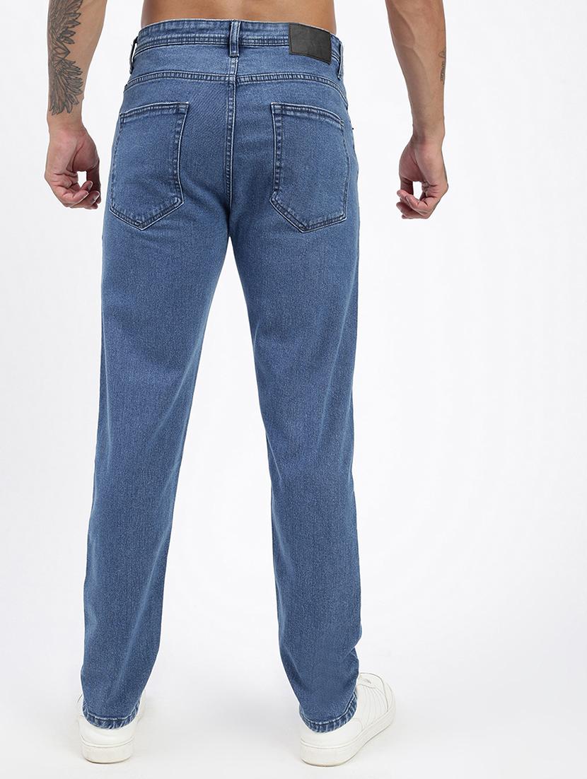 men blue denim plain jeans - 21597426 - Standard Image - 2