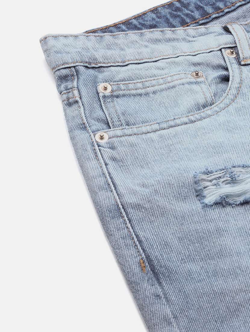 men light blue denim plain jean - 21597430 -  Standard Image - 7