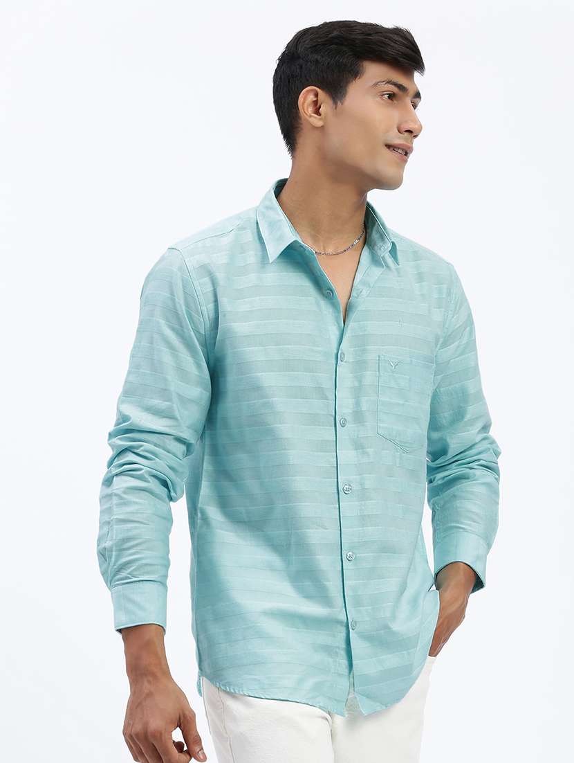 men long sleeves solid casual shirt - 21597462 -  Standard Image - 2