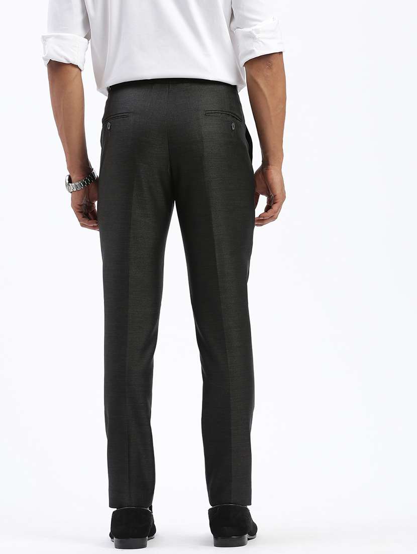 men solid flat front full length formal trouser - 21597584 -  Standard Image - 2