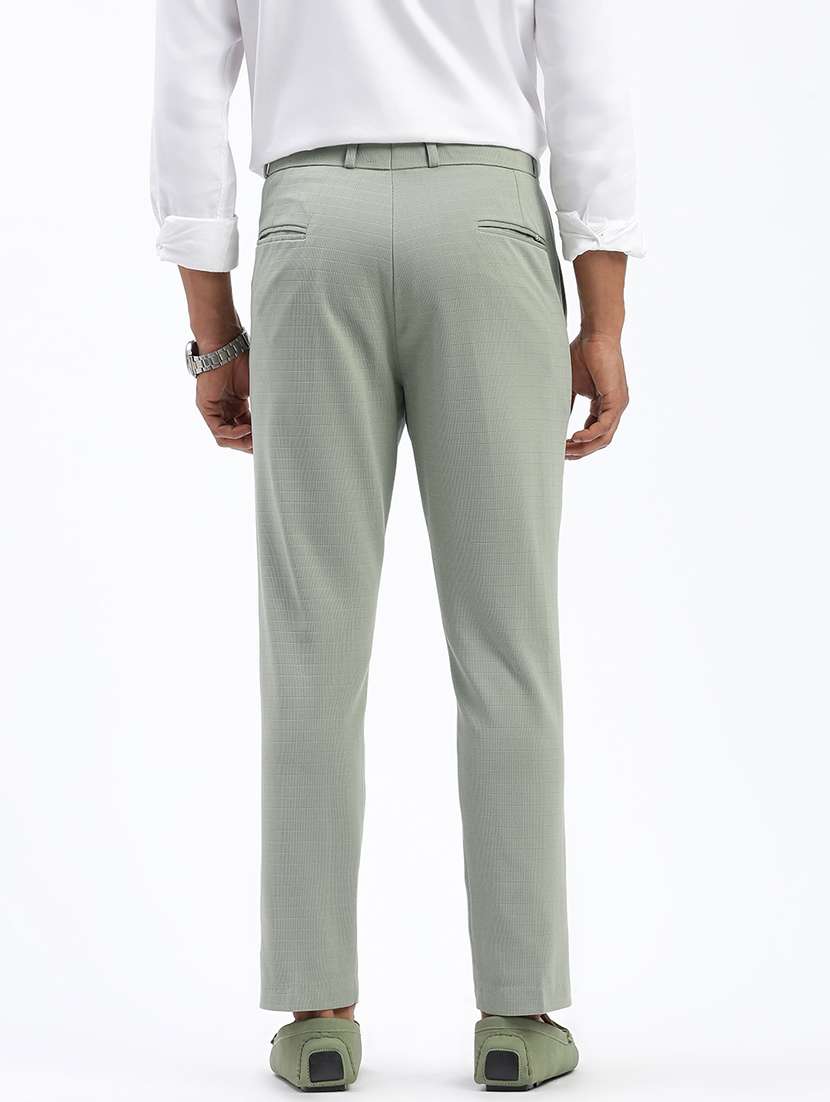 men solid flat front full length formal trouser - 21597586 -  Standard Image - 2