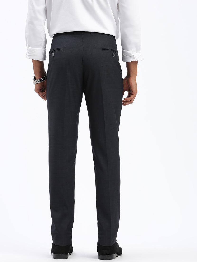 men solid flat front full length formal trouser - 21597589 - Standard Image - 2