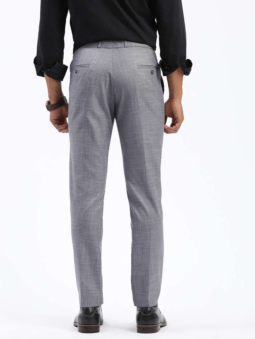 men solid flat front full length formal trouser - 21597592 -  Standard Image - 2