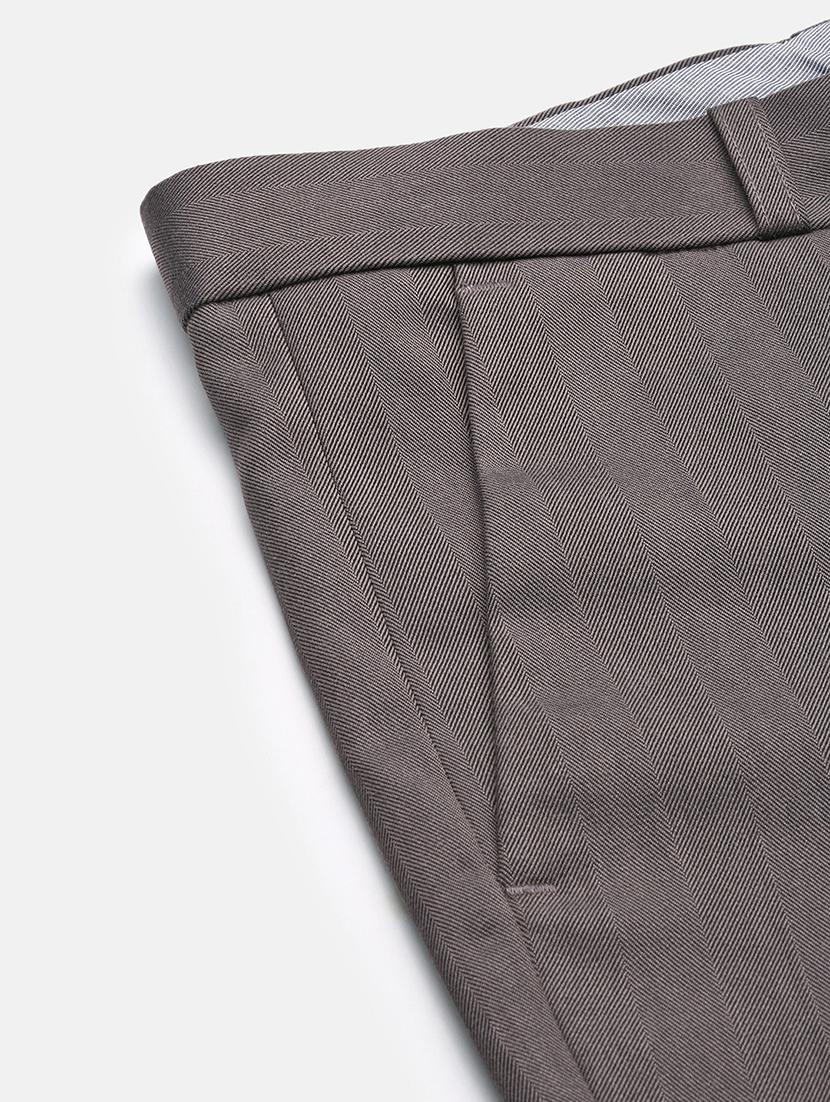 men solid flat front full length formal trouser - 21597600 - Standard Image - 7