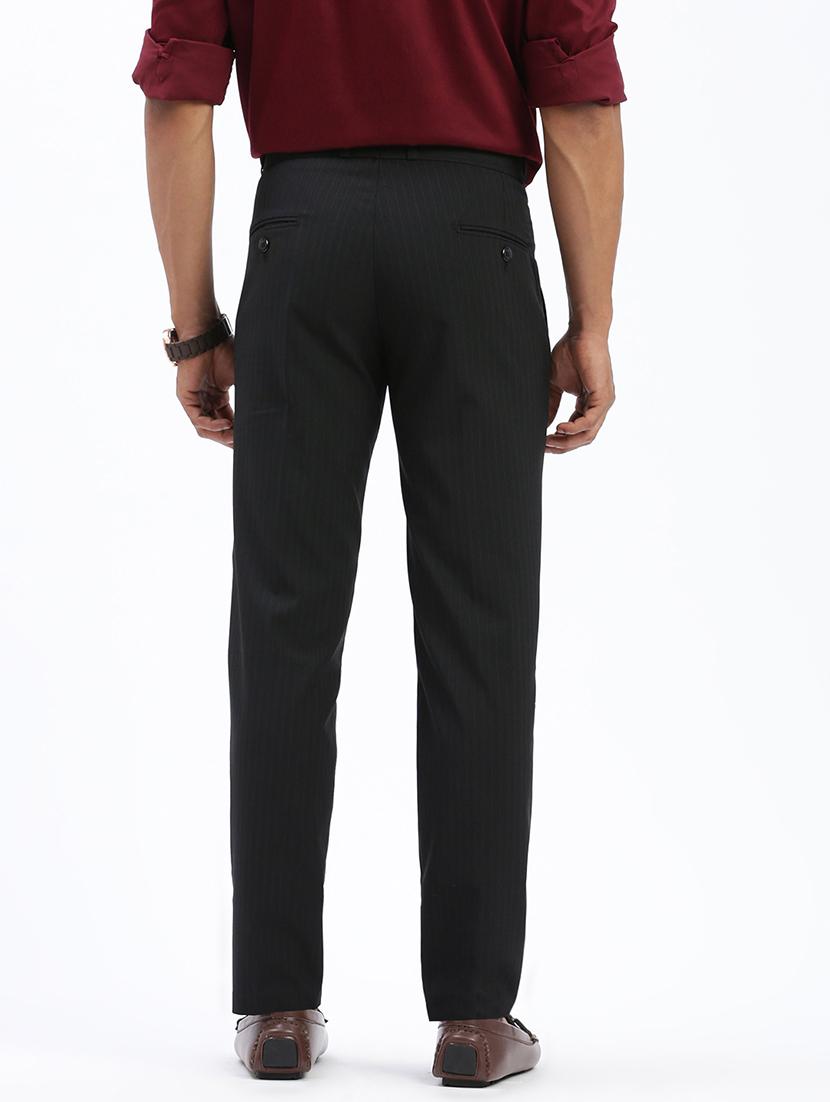 men solid flat front full length formal trouser - 21597602 - Standard Image - 2
