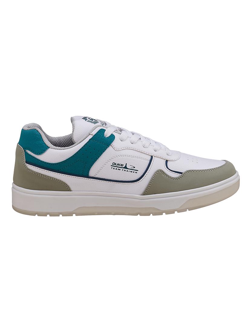 men white lace up sneakers - 21597631 - Standard Image - 2