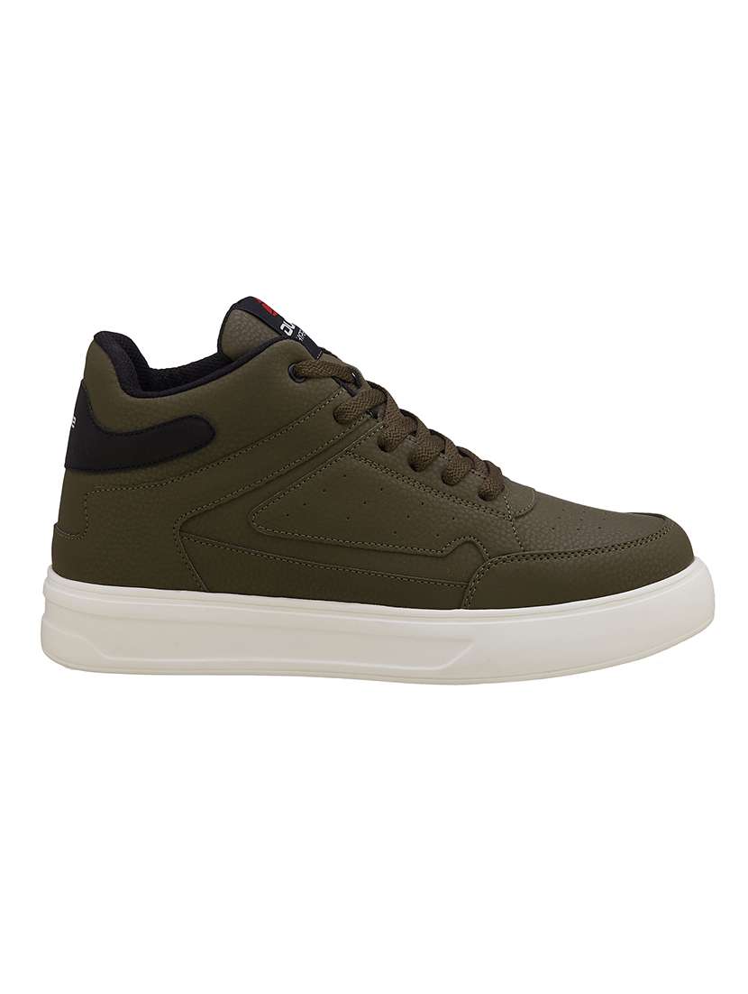 men olive lace up sneaker - 21597637 -  Standard Image - 2