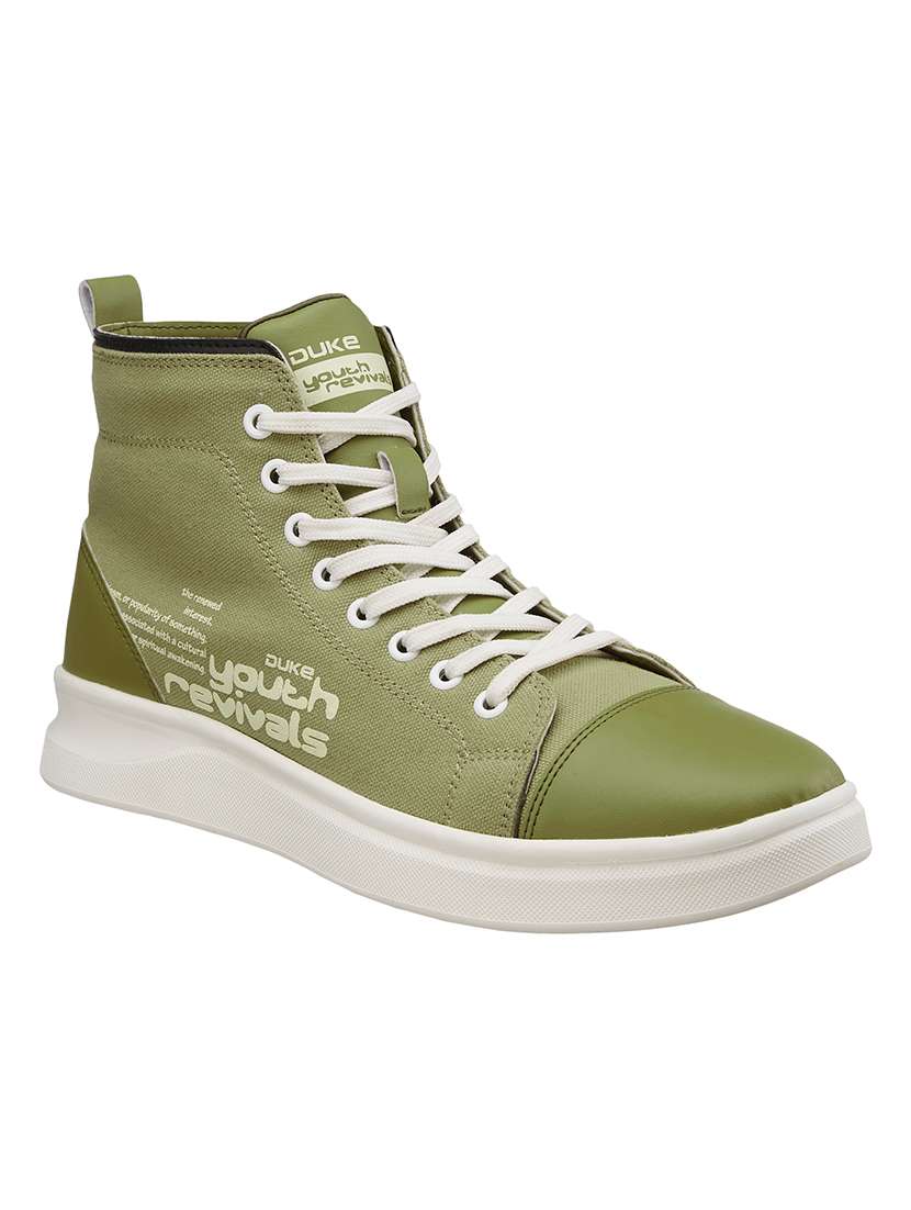 men green lace up sneakers - 21597653 -  Standard Image - 2
