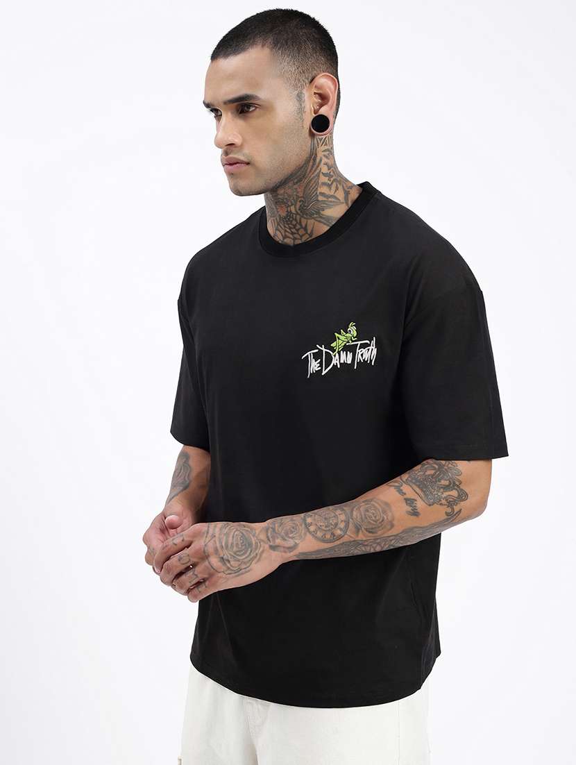 men front & back print short sleeve t-shirt - 21597656 -  Standard Image - 2