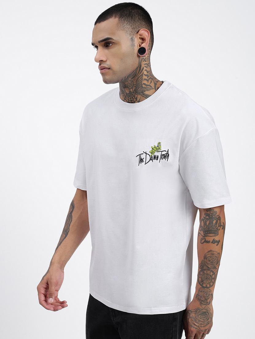 men front & back print short sleeve t-shirt - 21597658 - Standard Image - 2