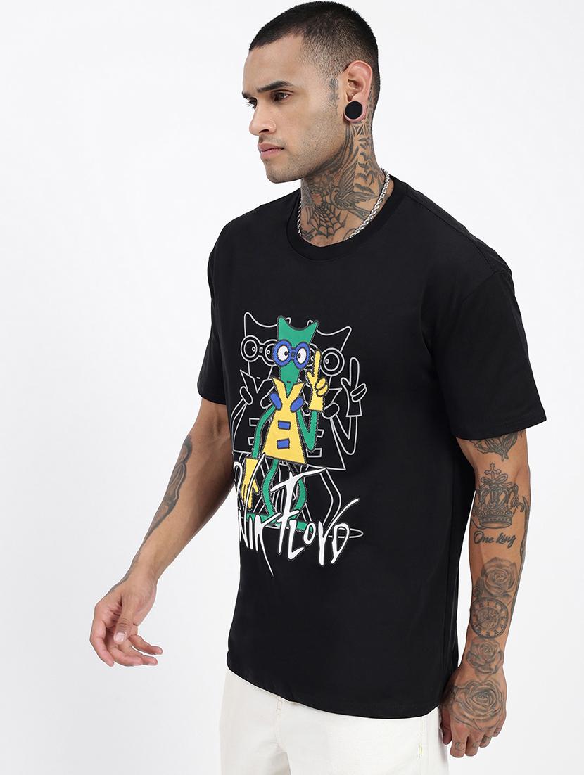 men front print short sleeves t-shirt - 21597665 - Standard Image - 2