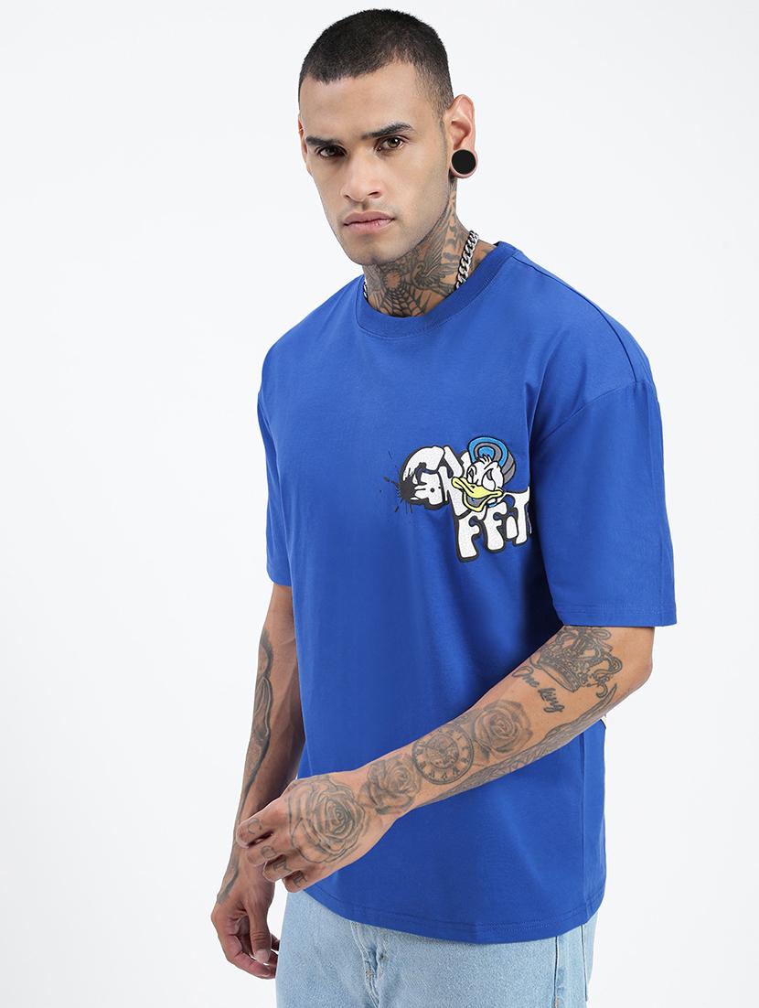 men front & back print short sleeve t-shirt - 21597679 - Standard Image - 2
