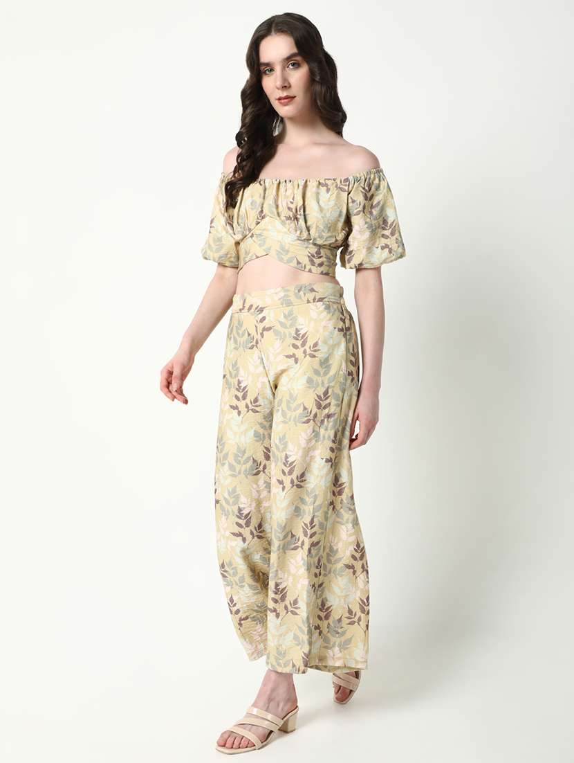 women printed top and trouser co-ords set - 21597973 -  Standard Image - 2