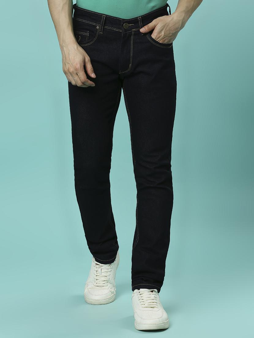 men mid rise plain denim jeans - 21598223 - Zoom Image - 0