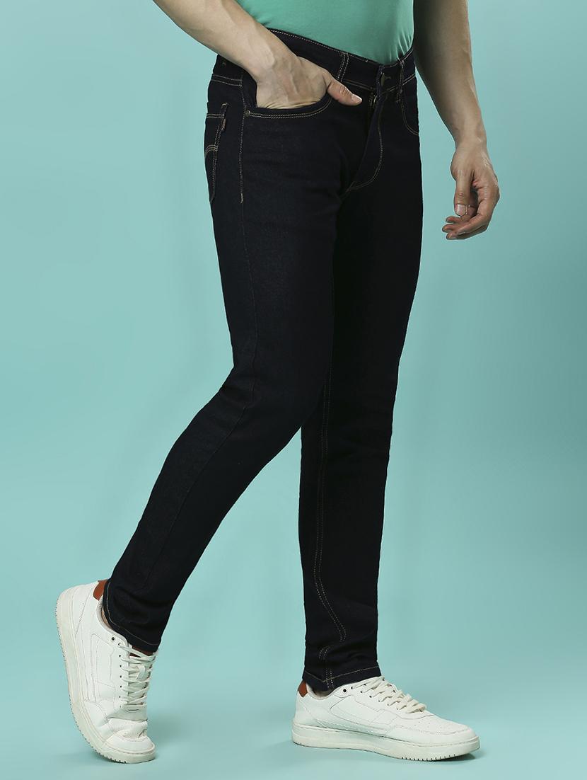 men mid rise plain denim jeans - 21598223 - Standard Image - 2