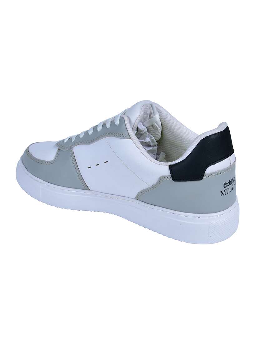 men grey lace up sneakers - 21598357 -  Standard Image - 2