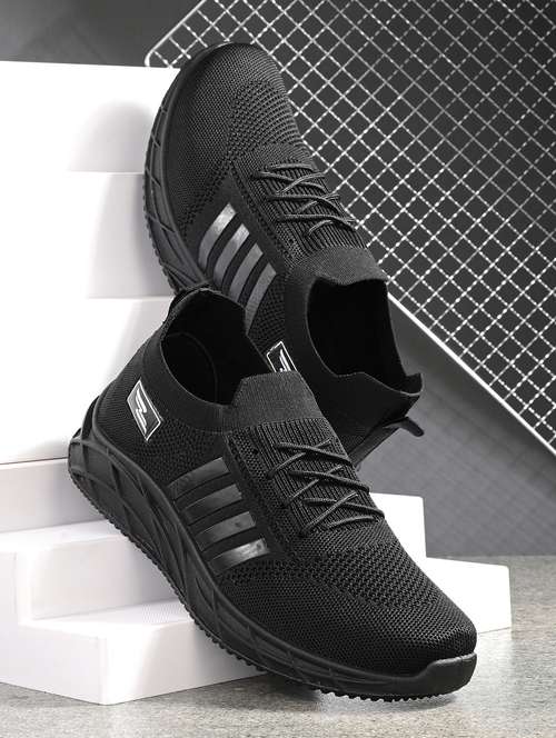 men black lace up sport shoes