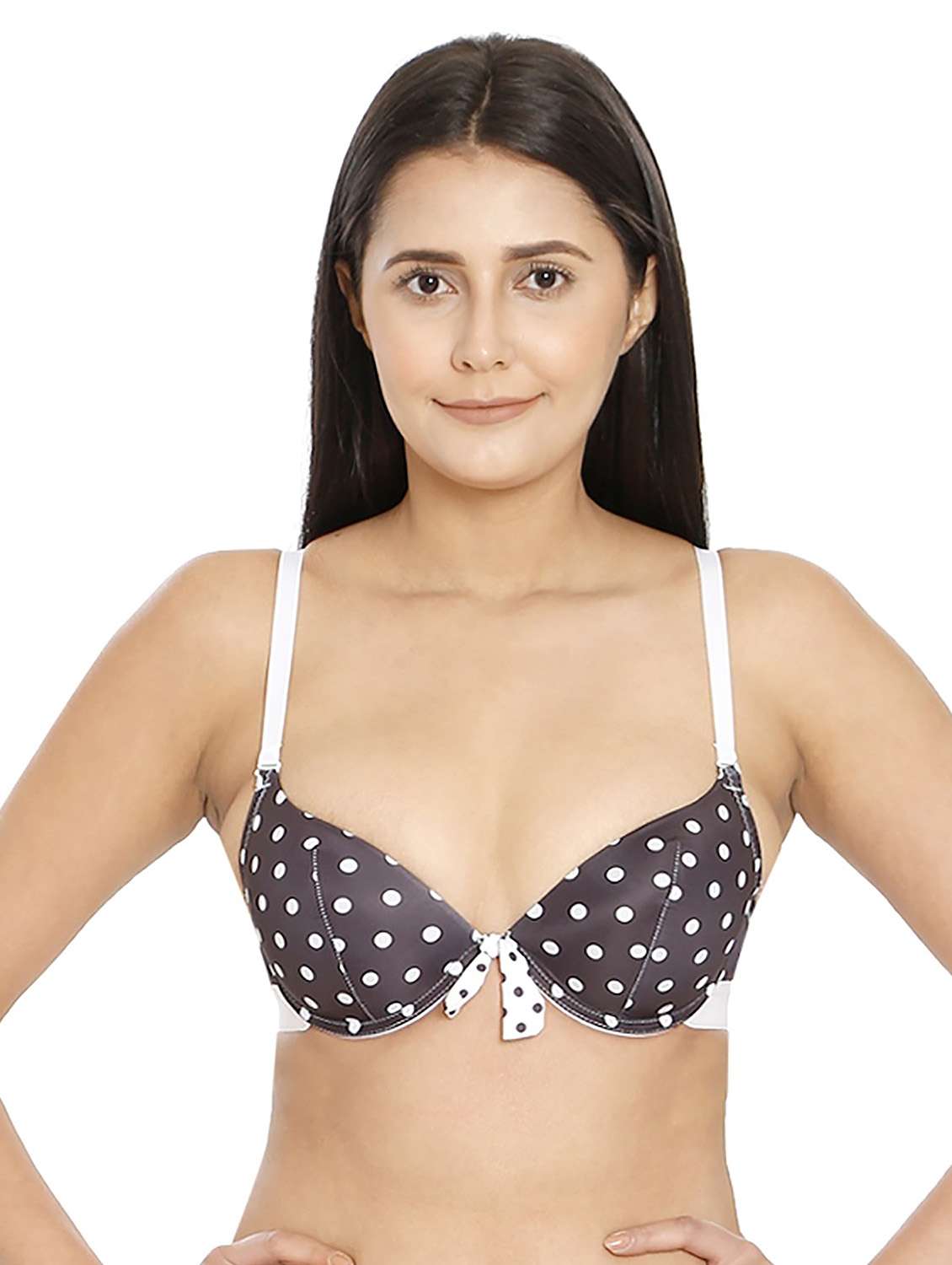 women black polka dots regular bra