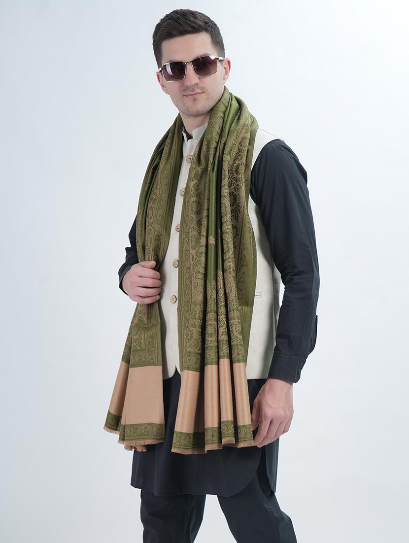 elegant men's shawl with intricate traditional patterns - 21598624 - Standard Image - 2