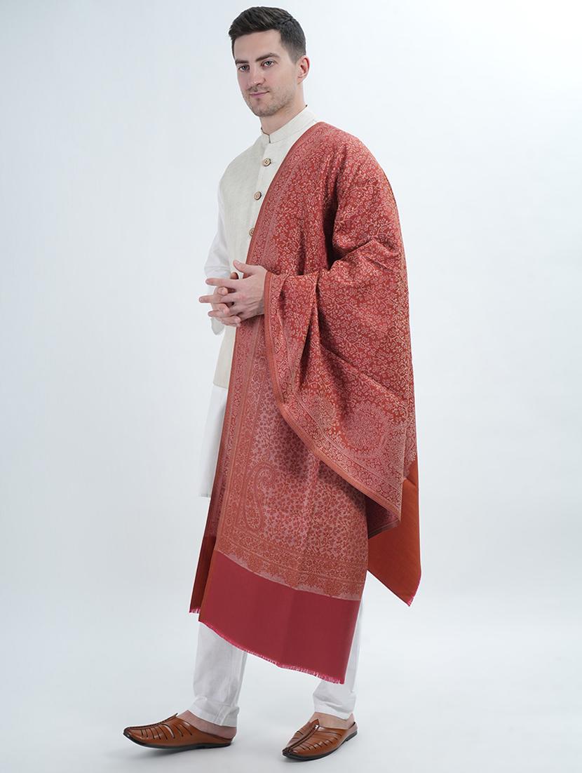elegant men's shawl with intricate traditional patterns - 21598649 - Standard Image - 2