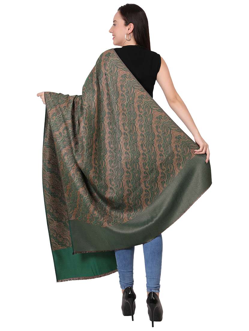 women self design woolen shawl - 21598908 - Standard Image - 2