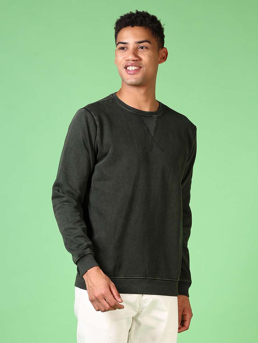 men long sleeves plain sweatshirt - 21599054 -  Standard Image - 2
