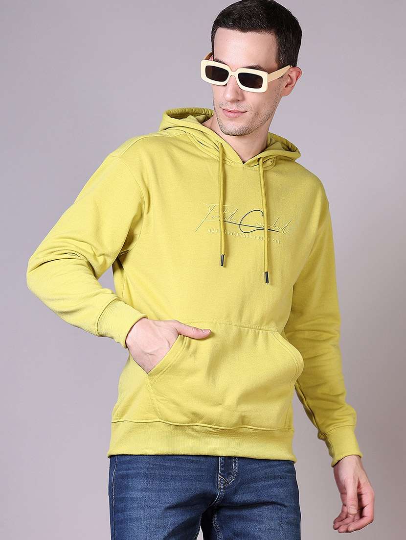 men long sleeve regular fit hooded sweatshirt - 21599055 -  Standard Image - 2